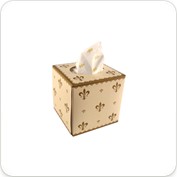 Fleur De Lys Decorated Facial Tissue Cube